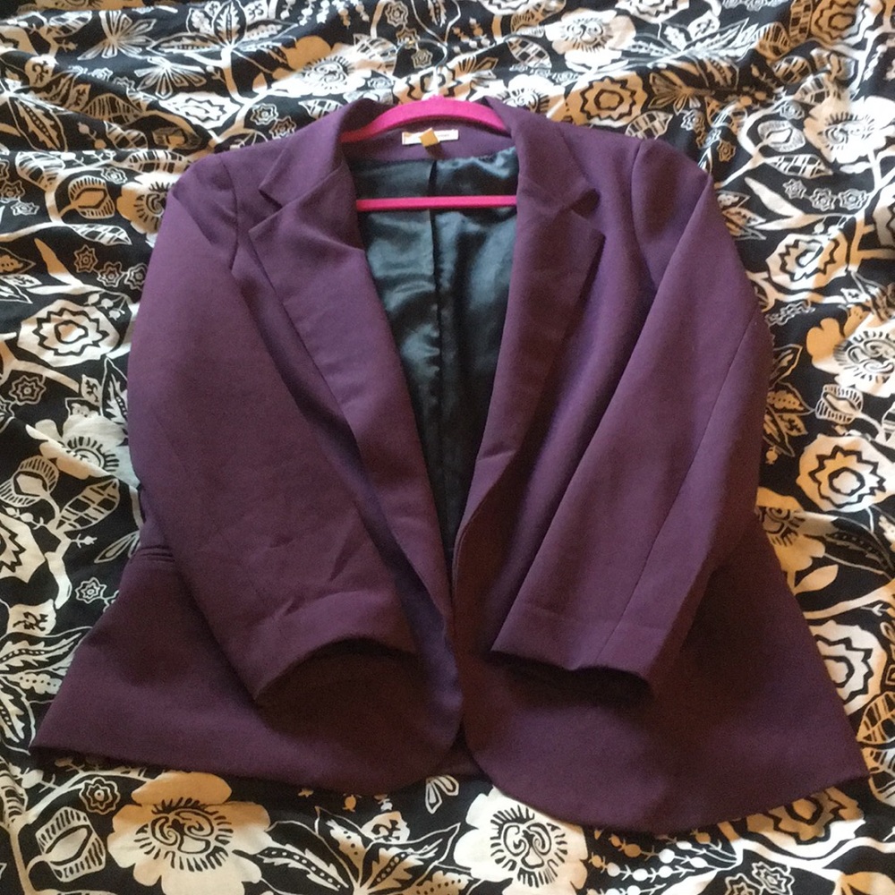 Silence and noise open blazer